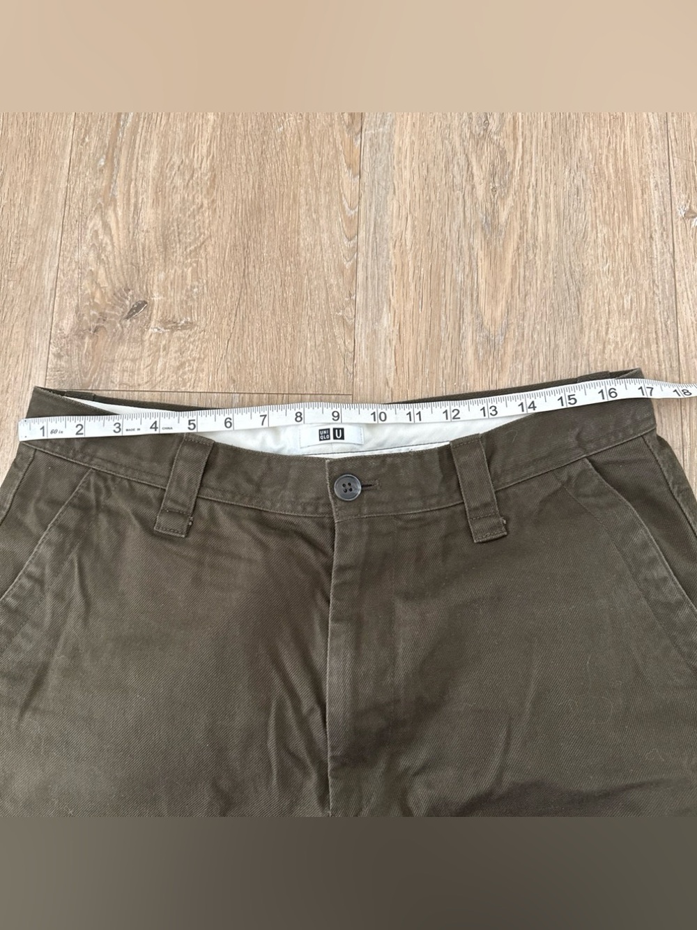 Uniqlo Men's Brown Relaxed Straight Chino Pants 33 - Picture 2 of 6